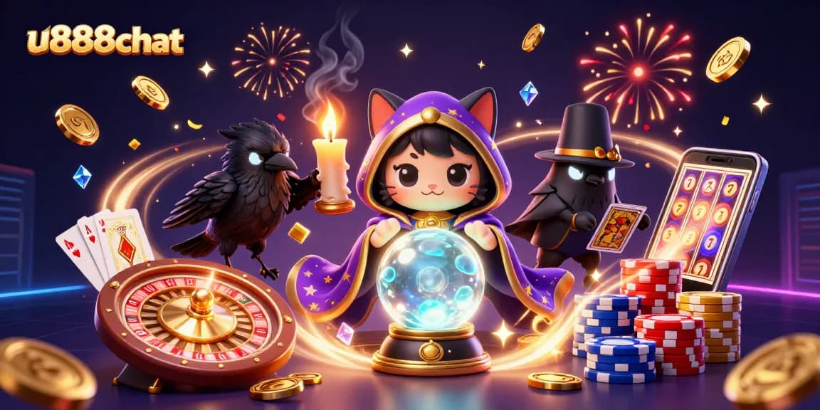 Experience thrilling gameplay at u888chat with magical characters, vibrant casino elements, and dynamic animations.