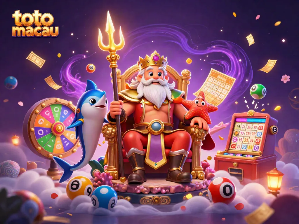 Memenangkan jackpot dengan toto macau dan elemen permainan lotere berwarna-warni yang dinamis