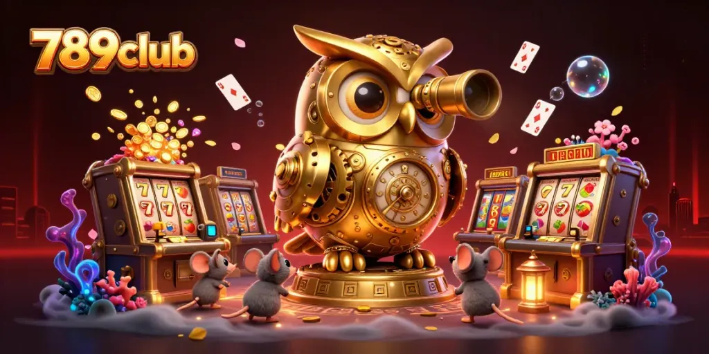Experience the thrills of 789club with a vibrant casino scene featuring animated characters and exciting game elements.