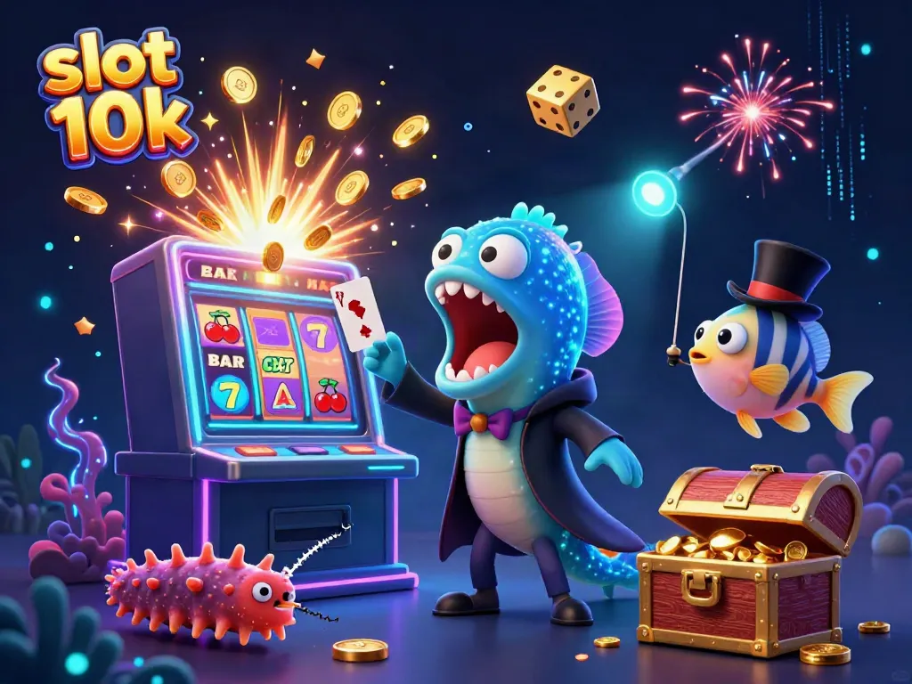 Experience thrilling gameplay with slot 10k, featuring magical underwater characters and vibrant slot symbols.