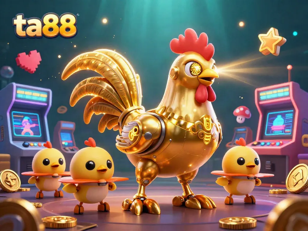 Engage in thrilling gaming with ta88's vibrant casino scene, showcasing advanced 3D art and rich elements.