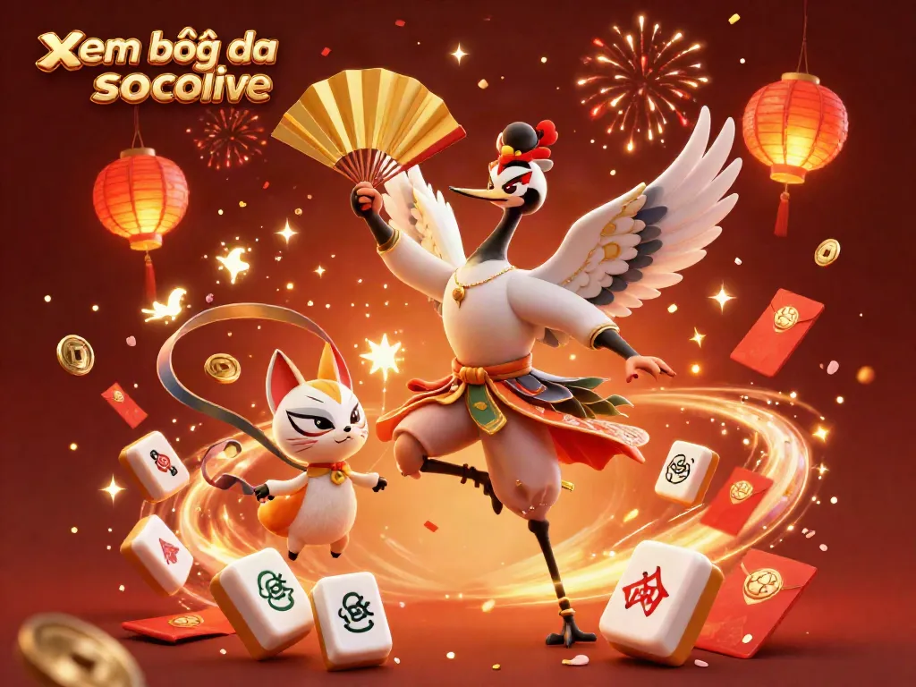 Spectacular depiction of xem bóng đá socolive featuring a kabuki warrior crane and kitsune mask with vibrant festival elements.