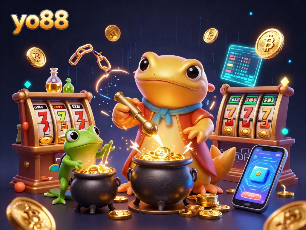 Play thrilling slot games at yo88 while a golden salamander alchemist enriches your experience.