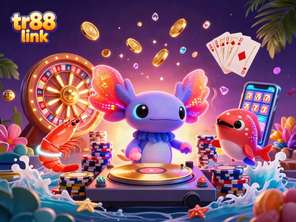 Engage with exciting gameplay on tr88 link, featuring colorful characters and vibrant casino elements.