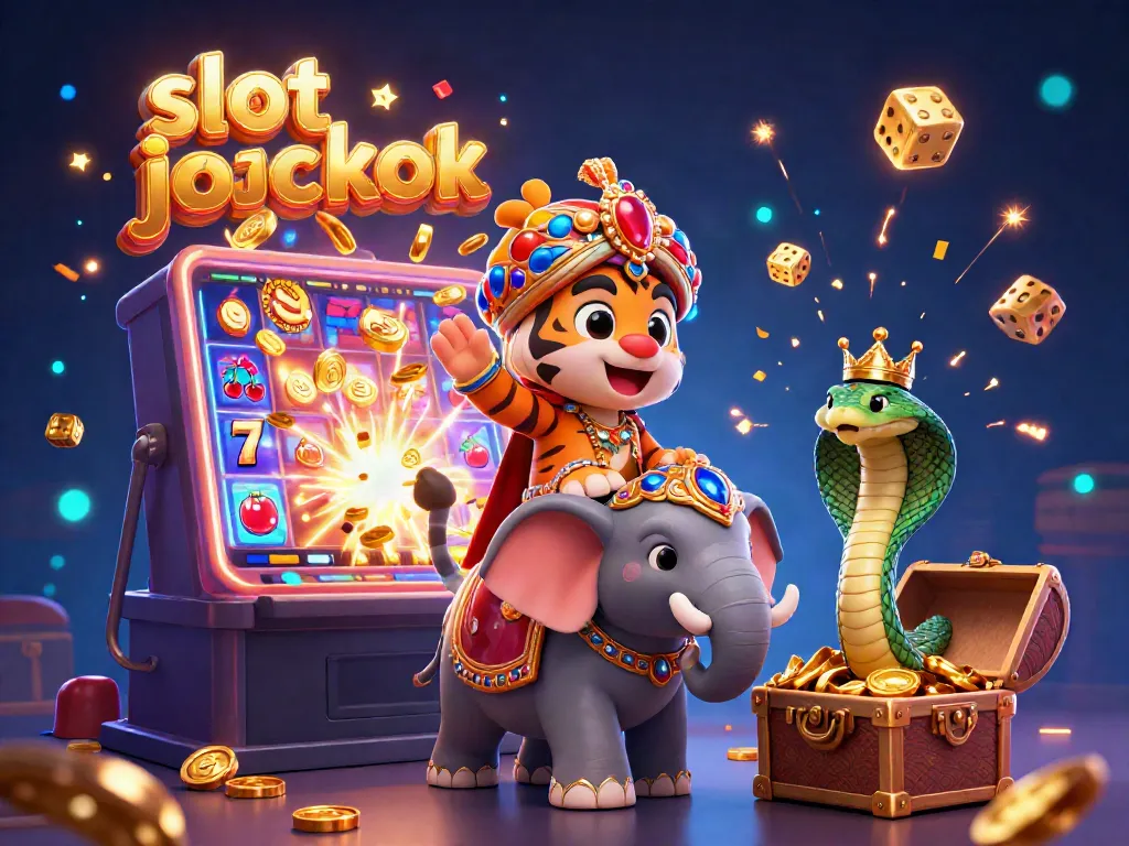Experience thrilling slot jackpot wins with vibrant casino elements in a colorful 3D scene.