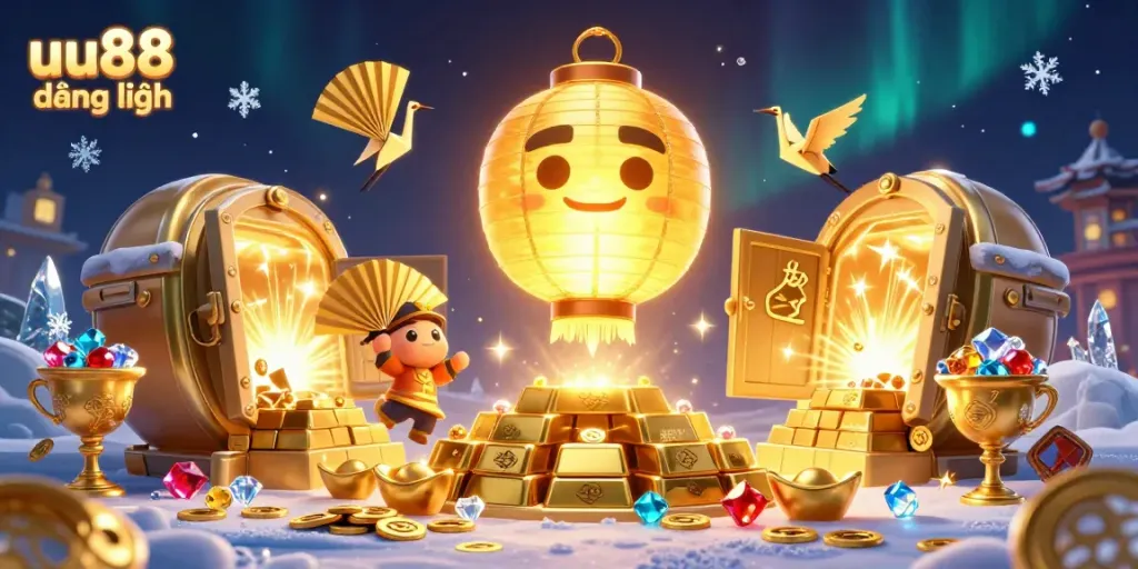 Engage in exciting gameplay at uu88 đăng nhập, featuring vibrant characters and casino treasures.