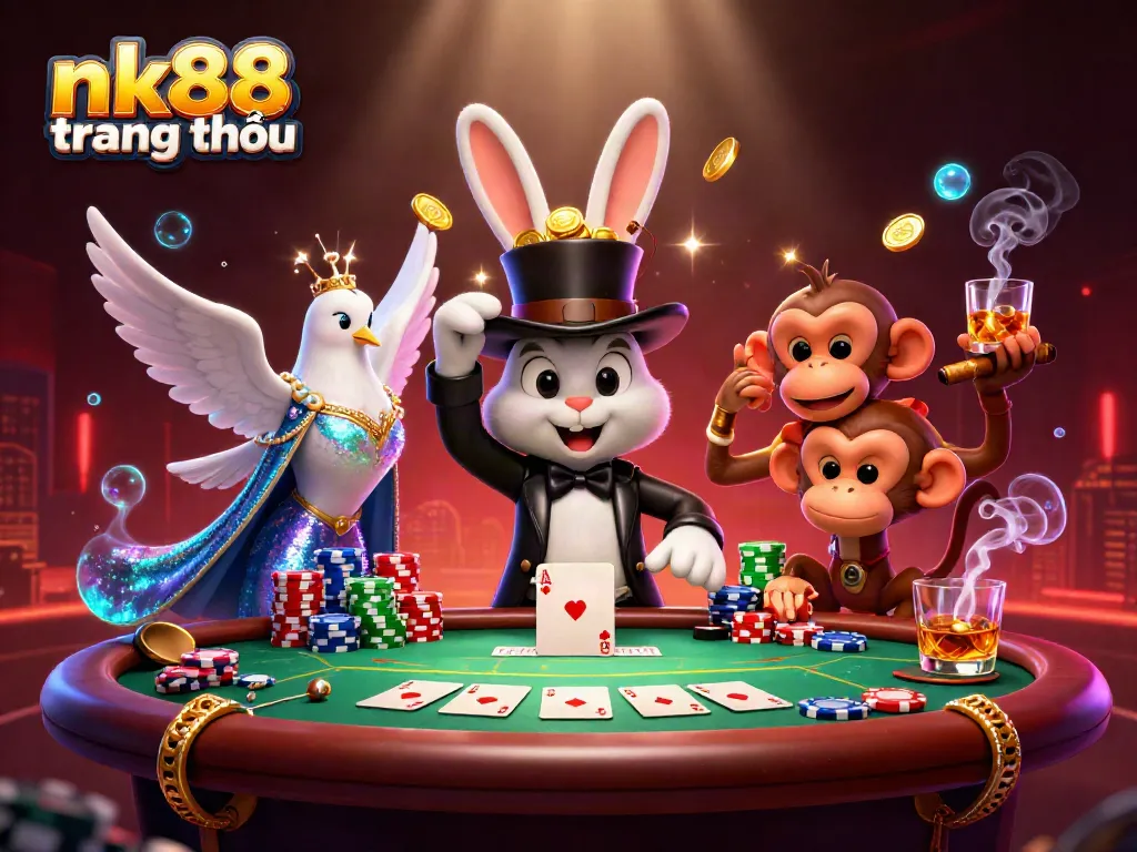 Experience exciting gameplay at nk88 trang chủ with a vibrant casino scene featuring dynamic characters.