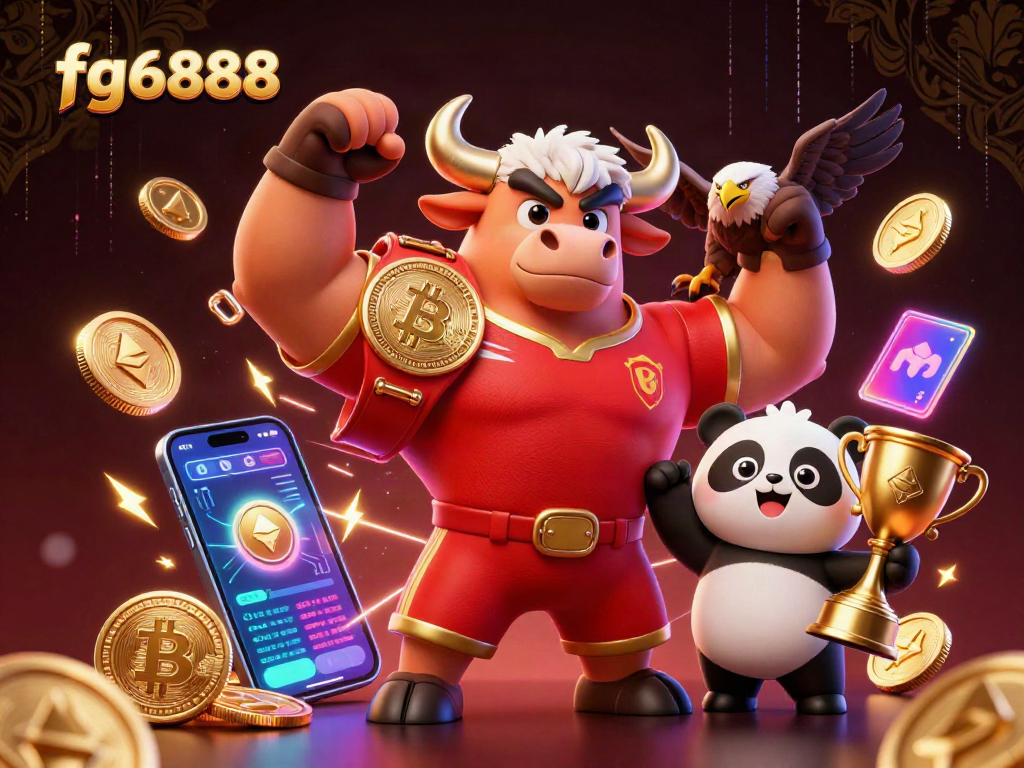 fg6888 thể hiện niềm vui chiến thắng với chú bò 3D đầy sức mạnh và panda tôn vinh trong sòng bạc trực tuyến