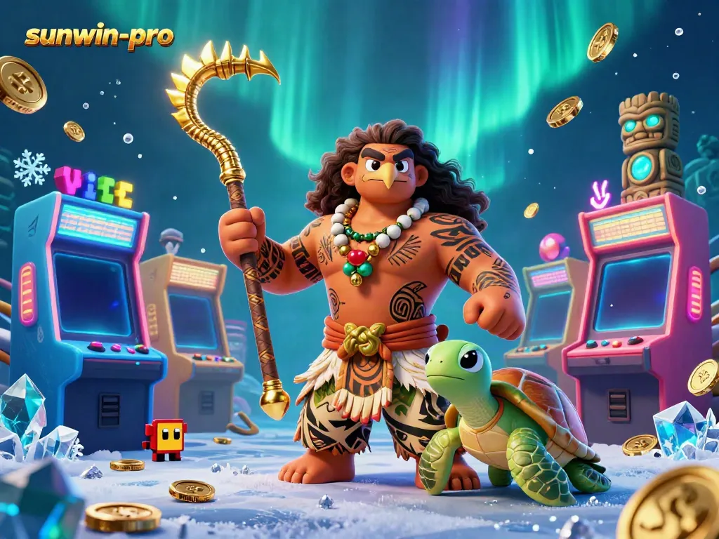 Experience thrilling gameplay with sunwin-pro's exciting visual elements in a dynamic casino scene.
